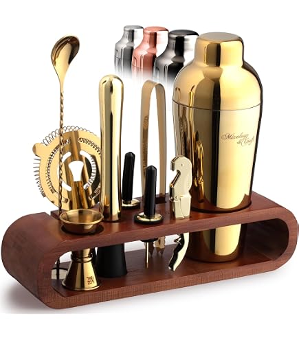 Amazon.com: Houdini 5 Piece Bar Tool Set, Satin Stainless Steel